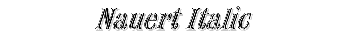 Nauert Italic font